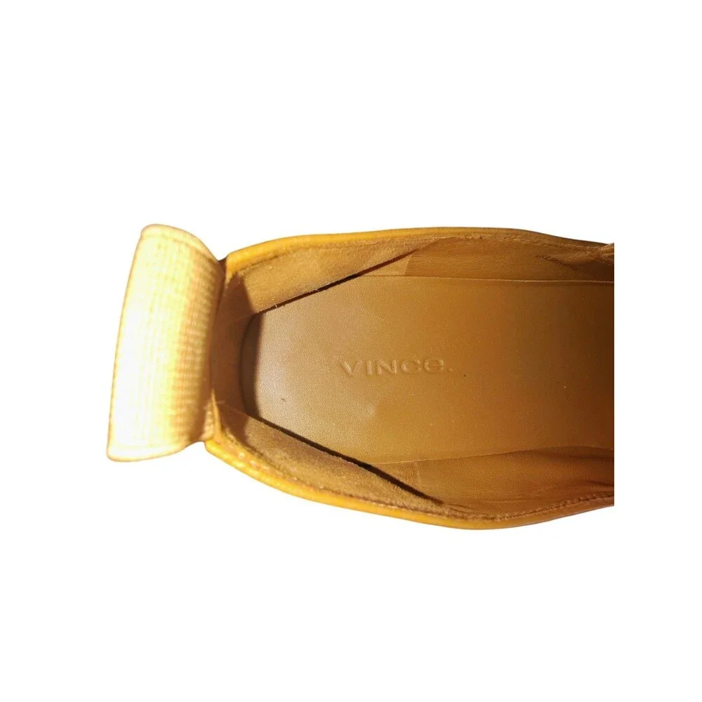 Vince Leather Saxon 2 Camel White Women’s Shoes Flats Slip On Size 9.5 Shoe   55